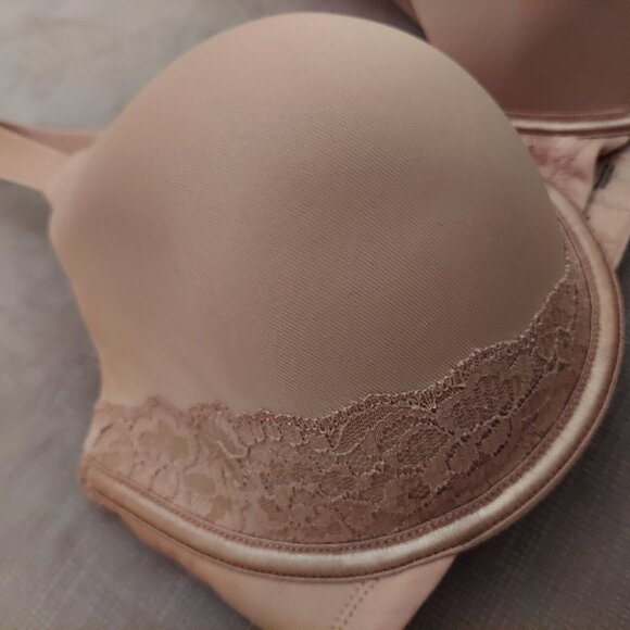VANITY FAIR Full Figure RADIANT 76528 Underwire Bra Tan Beige size 38DD foam cup - Picture 5 of 11